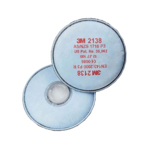 3M 2138 P2 Gp3 Filters For Respirators