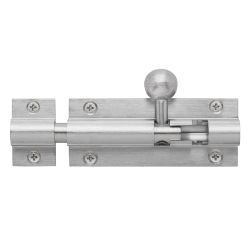 Delf Trade 75 x 32 x 9.5mm Satin Chrome Barrel Bolt With 25mm Throw