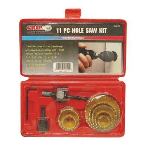 11 Pc Hole Saw Kit