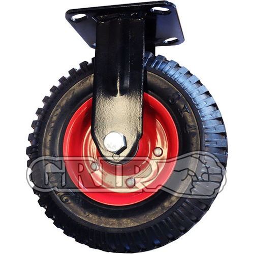 Grip 206Mm 235Kg Puncture Proof Wheel Castor Fixed Plate