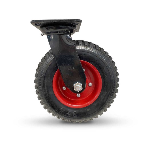 Grip 206Mm 235Kg Puncture Proof Wheel Castor Swivel Plate