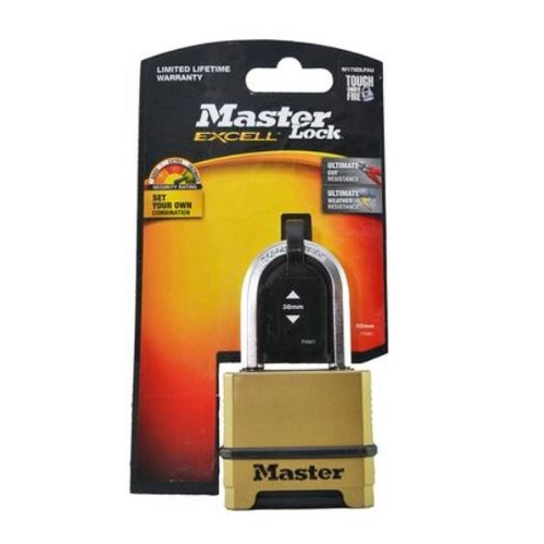 Padlock Excell Masterlock 38mm Reset Combo