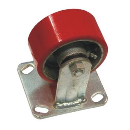 Grip 100Mm 230Kg Polyurethane On Cast Iron Wheel Castor Swivel Plate With Brake