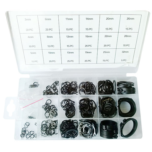 300 Pc Snap Ring (Circlip) Assortment