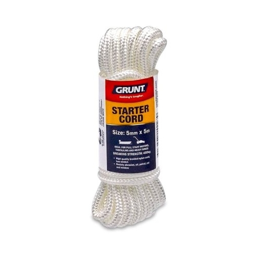 5mm x 5m White Starter Cord