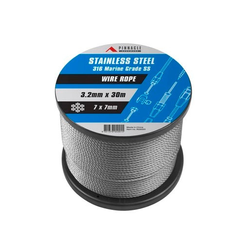 Pinnacle 3.2mm x 30m SS Wire Rope