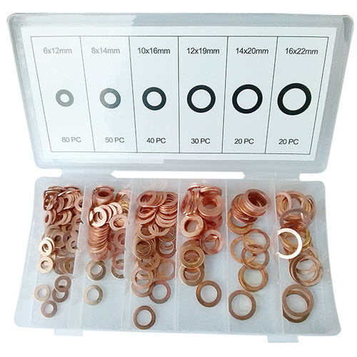 240 Pc Brass Washer Assorment - Metric