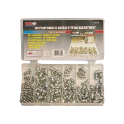 110 Pc  Grease Fitting Assortment