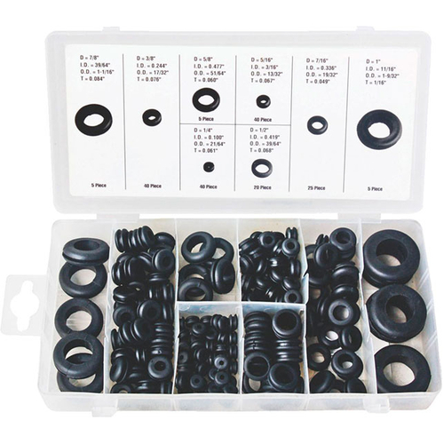 180 Pc Rubber Grommet Assortment