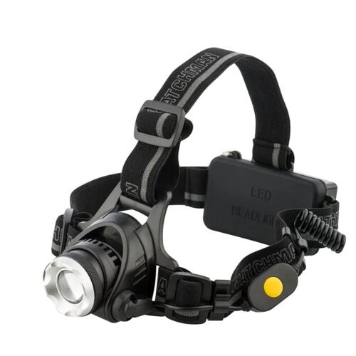 Arlec 300 Lumen LED Head Torch With Hard Hat Compatibility