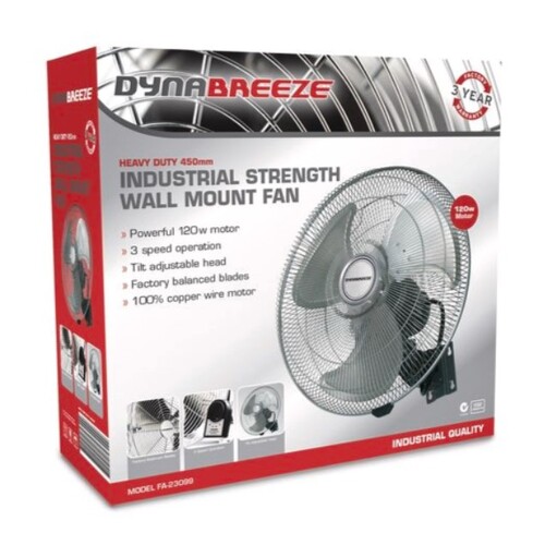 Dynabreeze 450mm Industrial Wall Fan