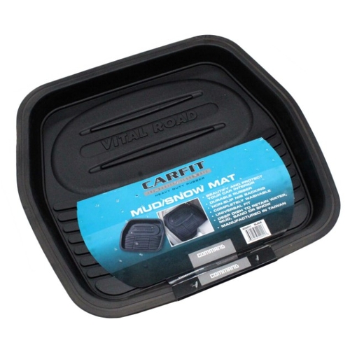 Mud-Snow Floor Mat Black Back Rear - 4554011