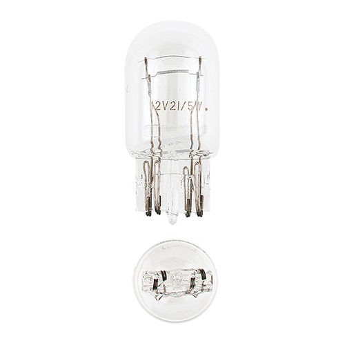 Narva W21/5W Wedge W3x16d Globe 12V 21/5W Pk 2