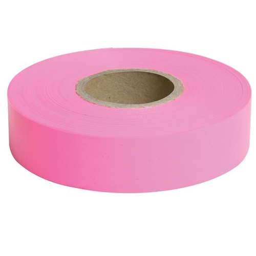 25mm x 100m Survey Flagging Tape - Glo Pink 1pc