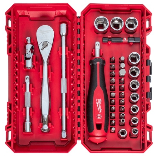 Milwaukee 48229199 38pce 1/4" Drive Metric Socket & Bit Set - 48229199