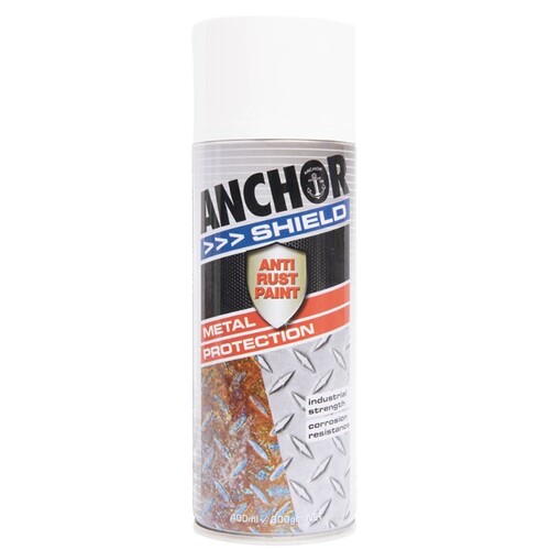 Anchor Shield Gal White Gloss