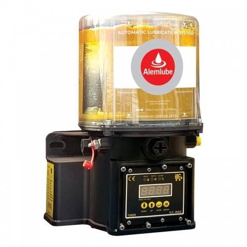 Alemlube Electric Lubrication Pump 12Vdc 4Kg Reservoir + Controllers - 4K-4-12DC-FCT-G