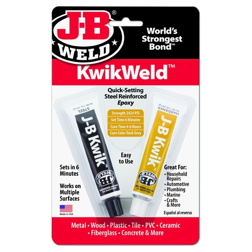 Jb Weld Kwikweld 6 Minute Steel Epoxy - 50176