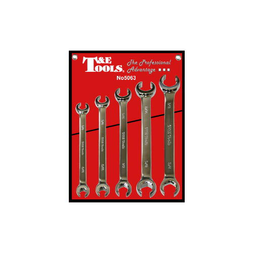 No.5063 - 5Pc. SAE Flare Nut Wrench Set