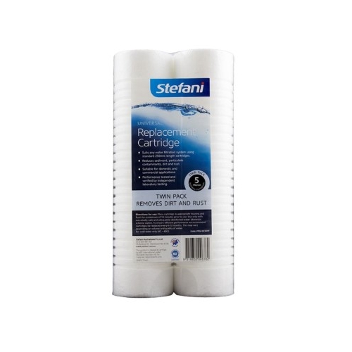 Stefani 5.0 Micron Normal Duty Universal Cartridge - Twin Pack