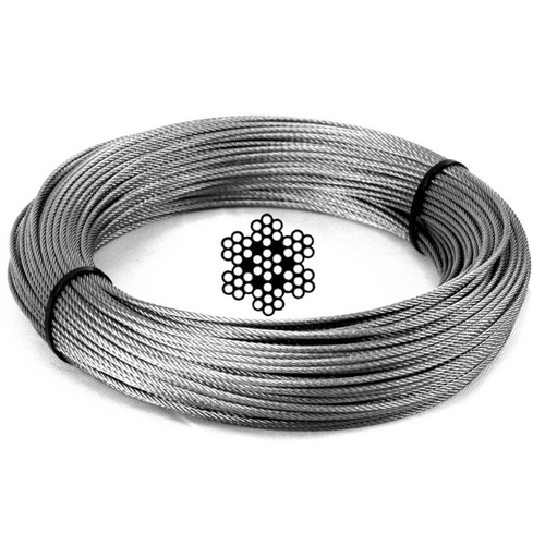 2.0mm 7×7 G316 Clear Coated Stainless Steel Wire Rope - 5194-14258