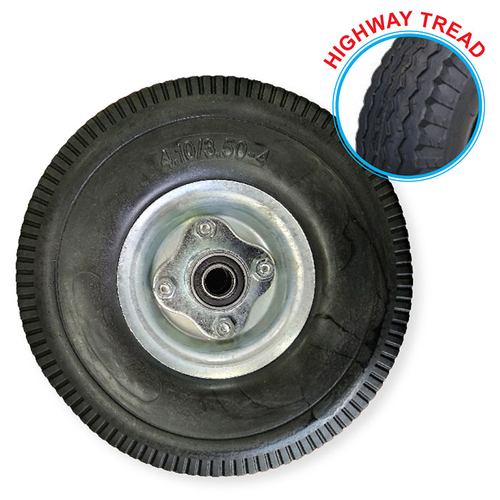 Grip 260Mm 180Kg Offset Puncture Proof Wheel 3/4" Axle Diameter