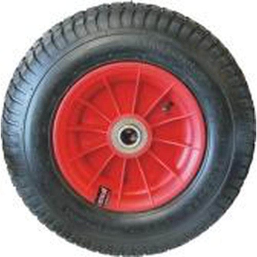 Grip 400Mm 180Kg Steel Centered Pneumatic Wheel 1"Axle Diameter