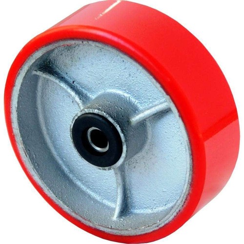 Grip 152Mm 400Kg Polyurethane On Cast Iron Wheel 13 Mm Axle Diameter