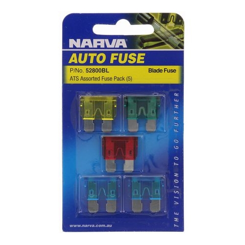 Narva Standard Blade Fuse Assortment 5 Pce
