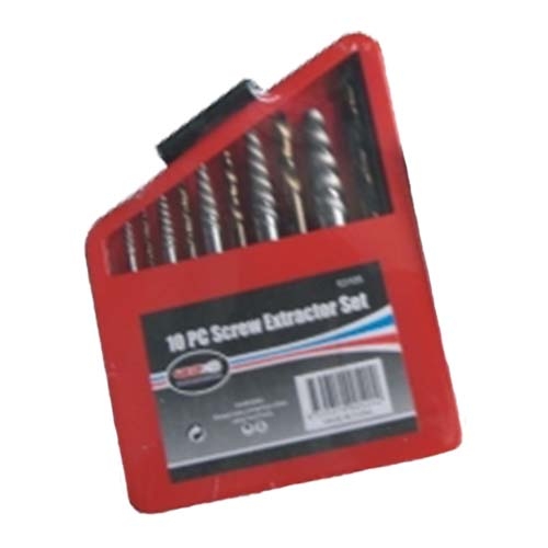 10 Pc Screw Extractor Set M2 Steel