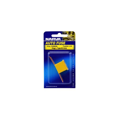 60 Amp Yellow Fusible Link - Long Tab (Blister Pack Of 1)