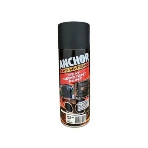 Anchor Hi Temp Heat Resistant Paint 54329 | Up To 600° | 300G - Bbq Black