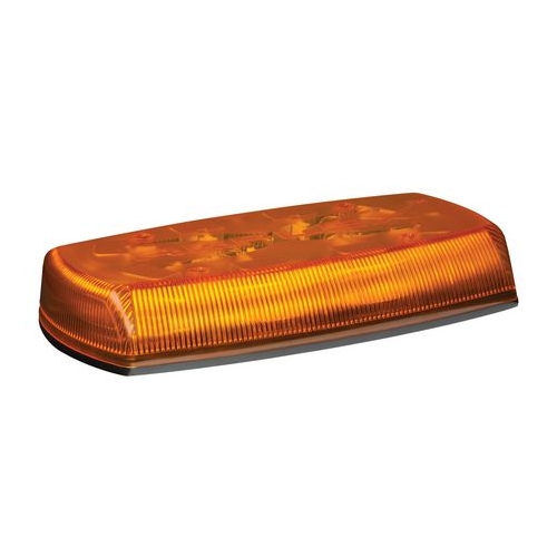 Ecco LED Mini Bar Amber 12-24V Low Profile Permanent Fix Amber Lens Class 1