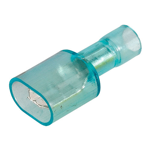 Narva Crimp Terminal Male Blade Blue Terminal Entry 6.3mm Poly Carbonate 8 Pce
