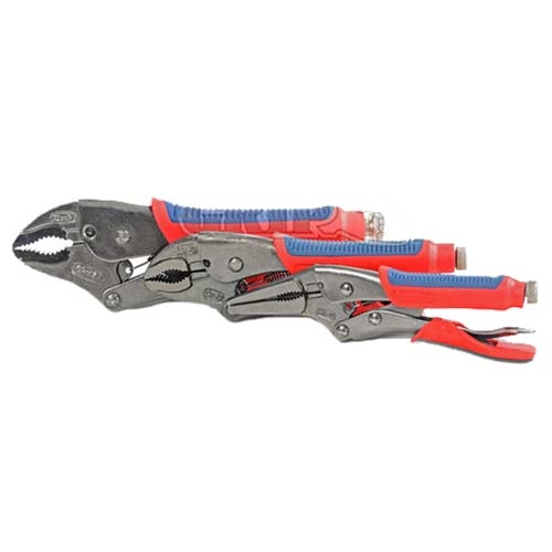 3 Pc Super Grip Locking Pliers Set