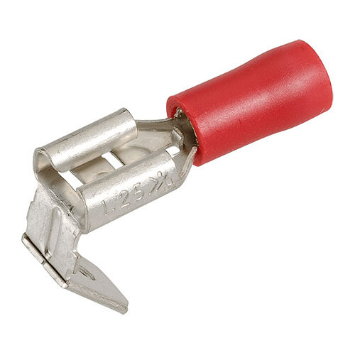 Narva Crimp Terminal 2 Way Male/Female Blade Red Insulated 6.3mm  - 10 Pce