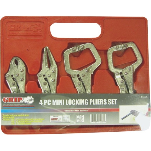 4 Pc Mini Locking Plier Set