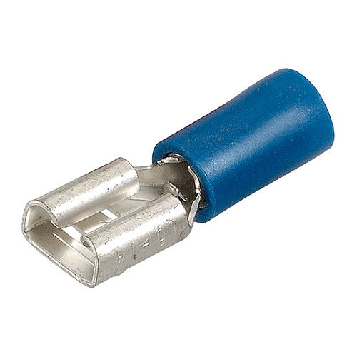 Narva Crimp Terminal Female Blade Blue Insulated 6.3mm  - 14 Pce