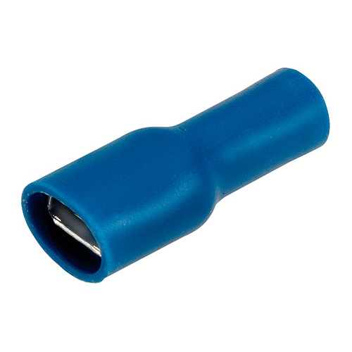 Narva Crimp Terminal Female Blade Blue Insulated 6.3mm  - 10 Pce