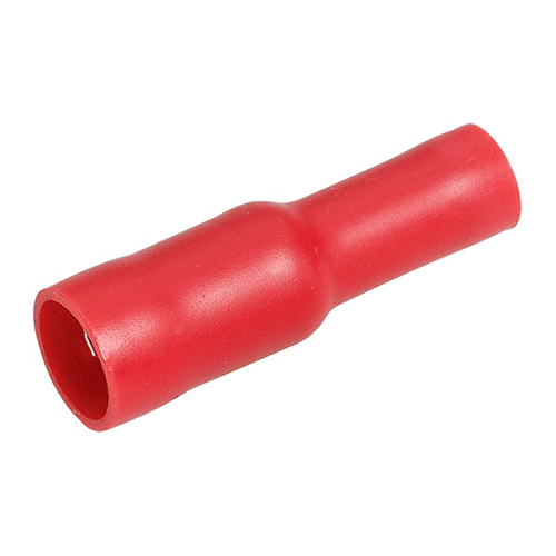 Narva Crimp Terminal Female Bullet Red Insulated 4.3mm  - 12 Pce