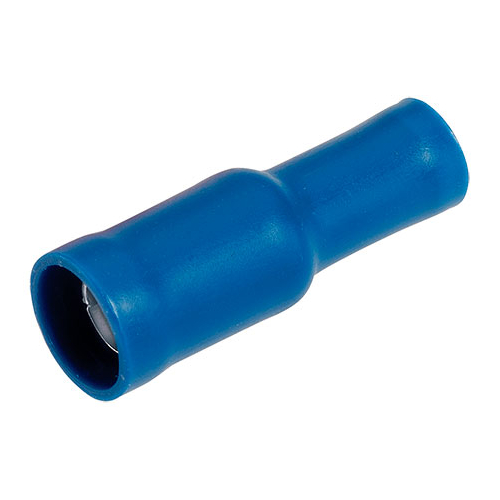 Narva Crimp Terminal Female Bullet Blue Insulated 5mm  - 11 Pce