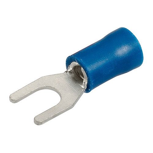 Narva Crimp Terminal Spade Blue Insulated 4.3mm  - 20 Pce