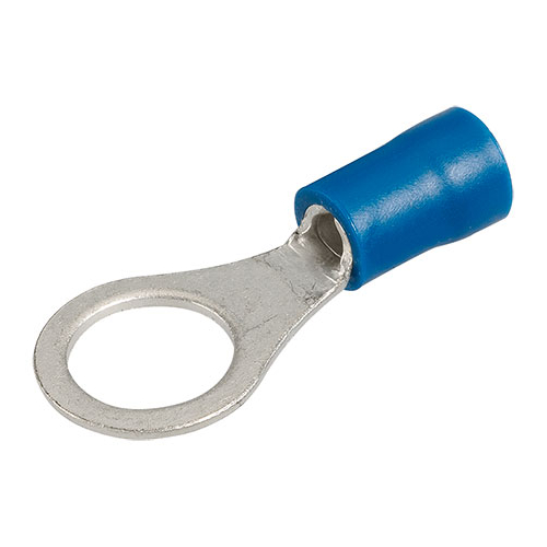 Narva Crimp Terminal Ring Blue Insulated 8.4mm  - 14 Pce