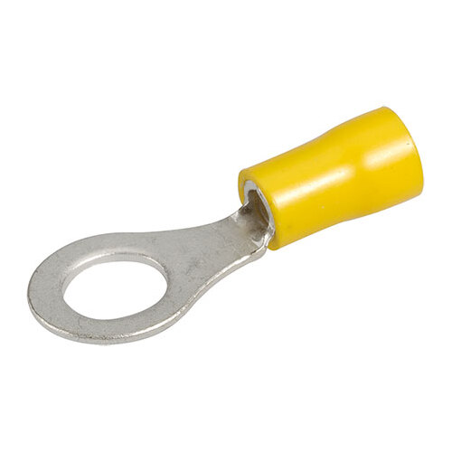 Narva Crimp Terminal Ring Yellow Insulated 8.4mm  - 10 Pce