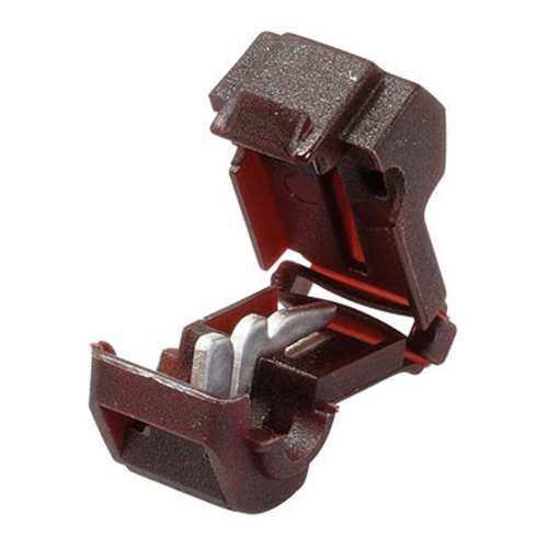 Crimp Terminal Wire Tap Connector Red Cable Size 2.5-3mm Vinyl 50 Pce