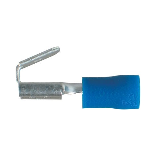 Narva Crimp Terminal 2-Way Male/Female Connector Blue Terminal Entry 6.3 x 0.8mm Vinyl 100Pk