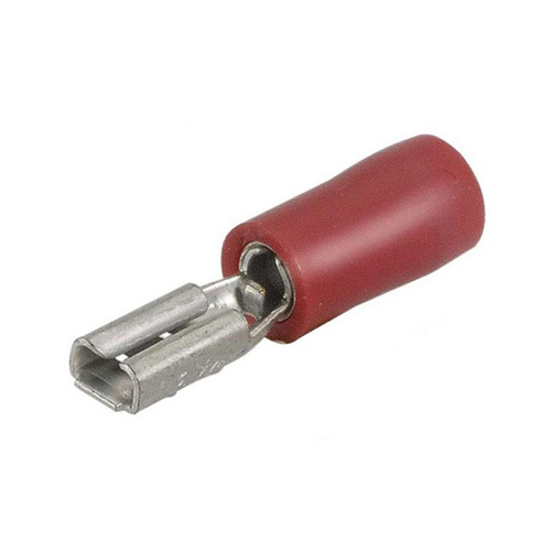 Narva Crimp Terminal Female Blade Red Terminal Entry 2.8 x 0.8mm Vinyl 100Pk