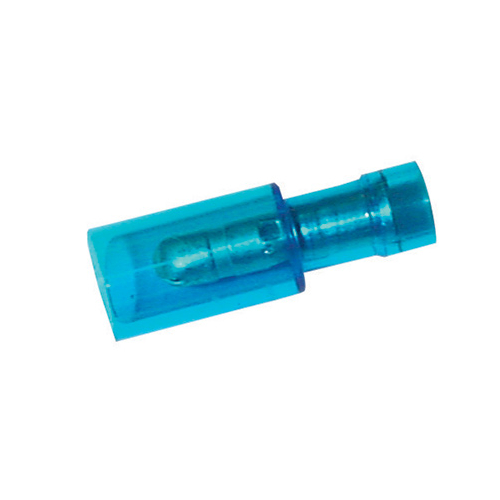 Narva Crimp Terminal Male Bullet Blue Terminal Entry 4mm Polycarbonate 100 Pce