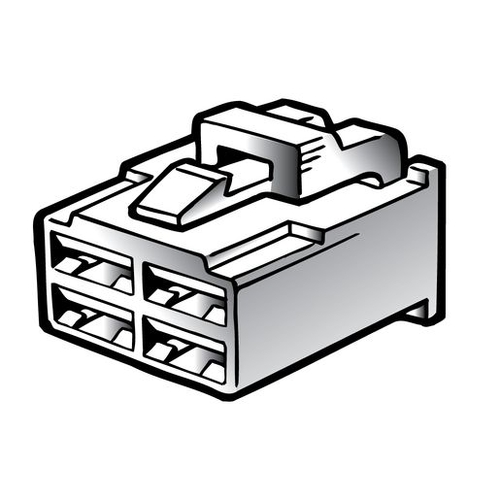 4 Way Male Quick Connector Housing (10 Pack)