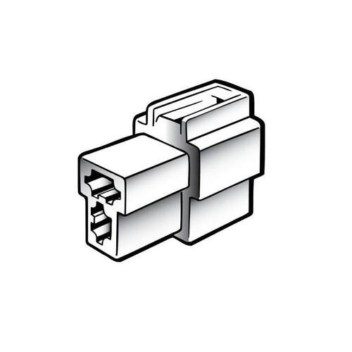 2 Way Female Quick Connector Housing (10 Pack)